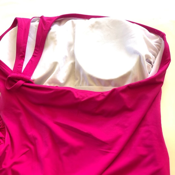 Holipick One Shoulder Tummy Control Modest Coverage Keyhole One Piece Swimsuit - Picture 8 of 13